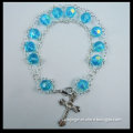 Crystal Ladder Rosary bracelet